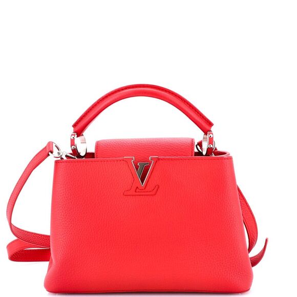 Louis Vuitton Capucines Bag Leather BB Red - Picture 1 of 7
